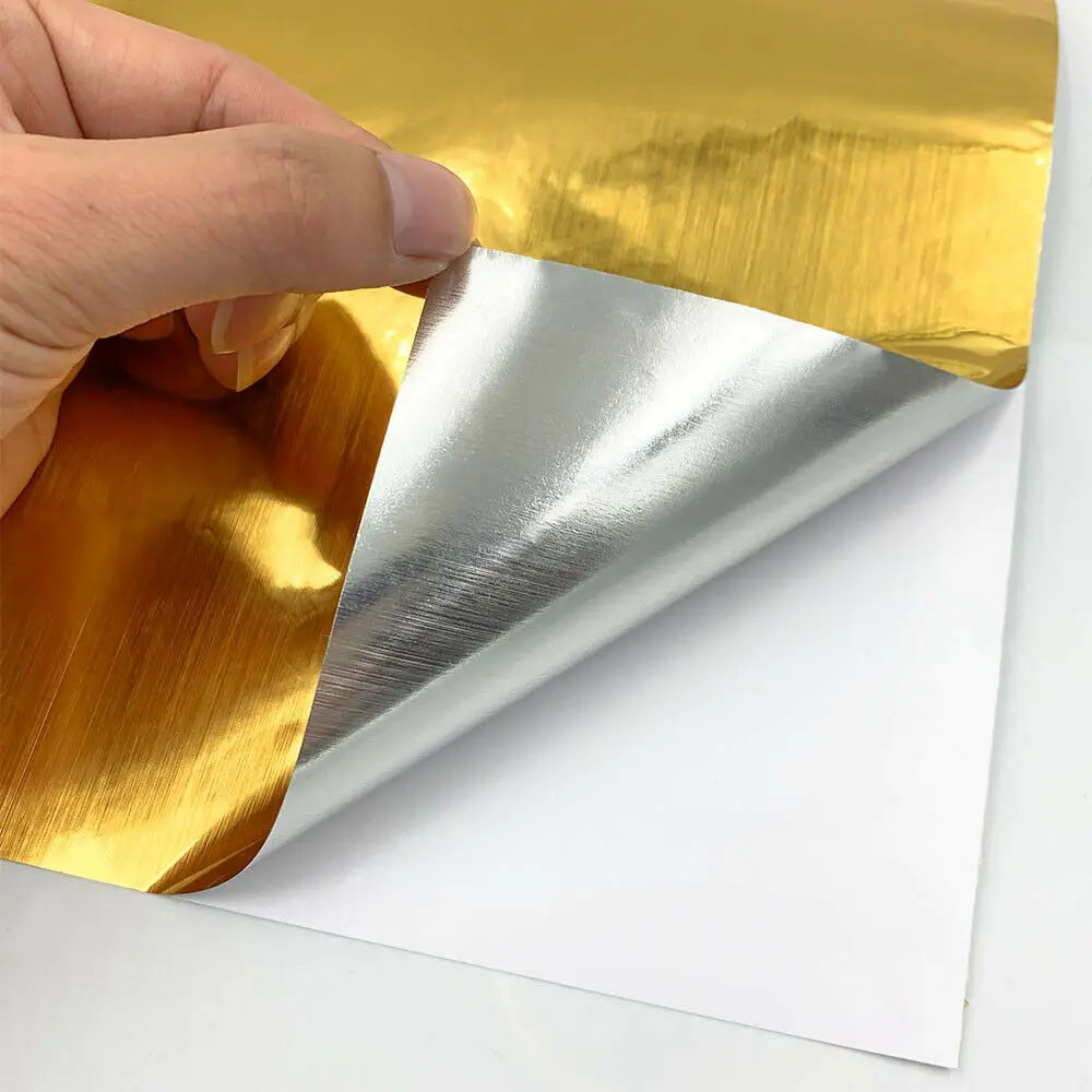 Gold Silver Rose Gold Removable Adhesive Vinyl 6 Sheets 12