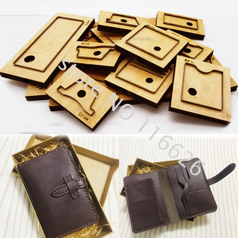 DIY leather craft vintage passport bag die cutting knife mold metal hollowed punch tool steel blade 15x10.5x2cm