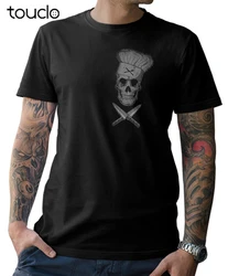 T-Shirt Chef Skull Cook Skull Chef Stranger Design T Shirt New Short Sleeves Cotton Fashion T-Shirt