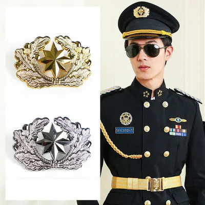 

New Style Men Pilot Security Cap Captain Aviation Caps Women Ship Sailor Embroidered Hats Uniform Hat Accessories Cap Badge