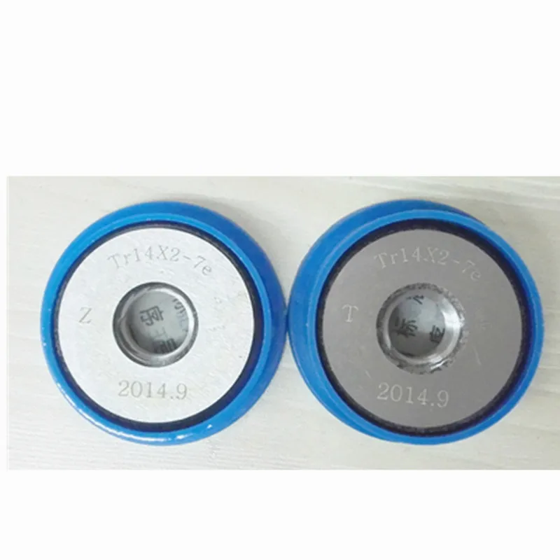Imagem -04 - Calibre Trapezoidal Tr10 12 14 16 18 20x2x3x4 7h 8h 8e 7e Spline Parafuso tr Simples Plug o Anel Calibre go Nogo Gages