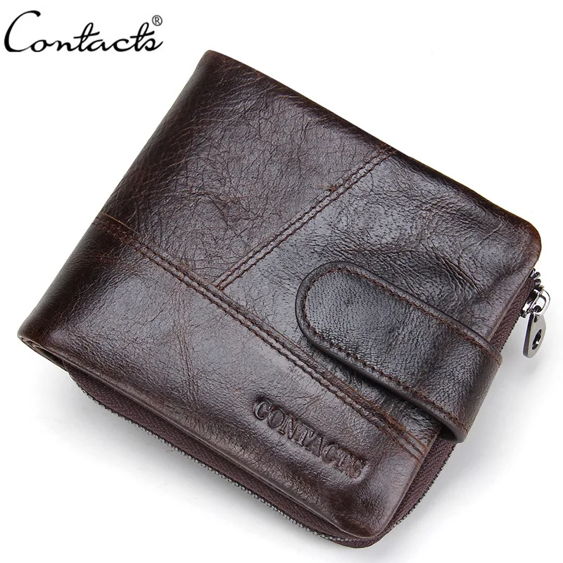 

Men's Purse Leather Men's Wallet Multifunctional Buckle Casual Leather Clutch Retro Wallet Card Case