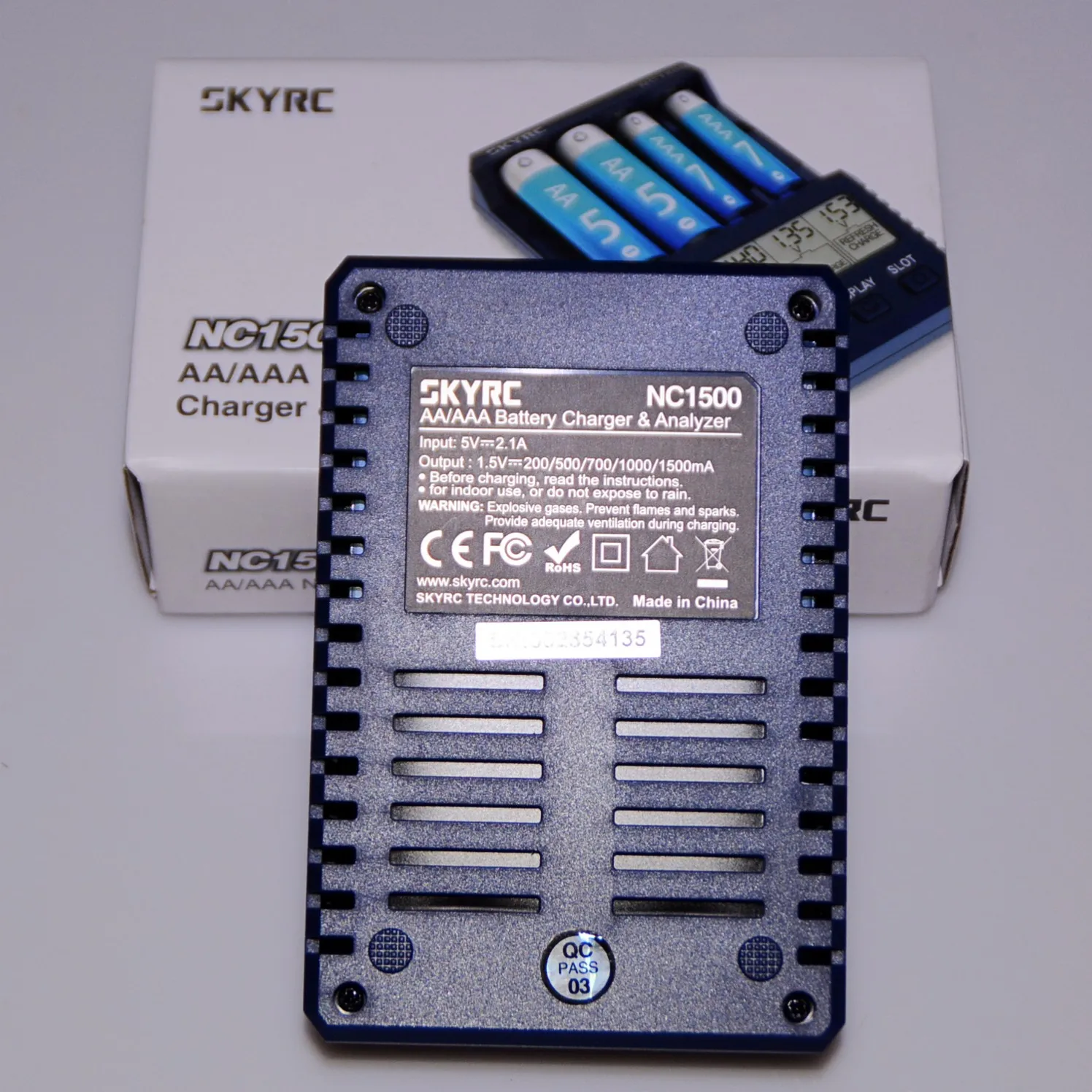 شاحن بطارية LCD الشواحن الذكية NC1500 5 فولت 2.1A 4 فتحات ل AA/AAA محلل NiMH التفريغ وتحديث