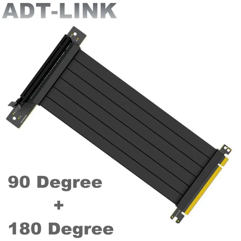 

2021 New Cheap PCI Riser 3.0 x16 PCI Express Riser Extender 90/180 Degree GPU 16x Riser Adapter For Graphics Video Card Vertical