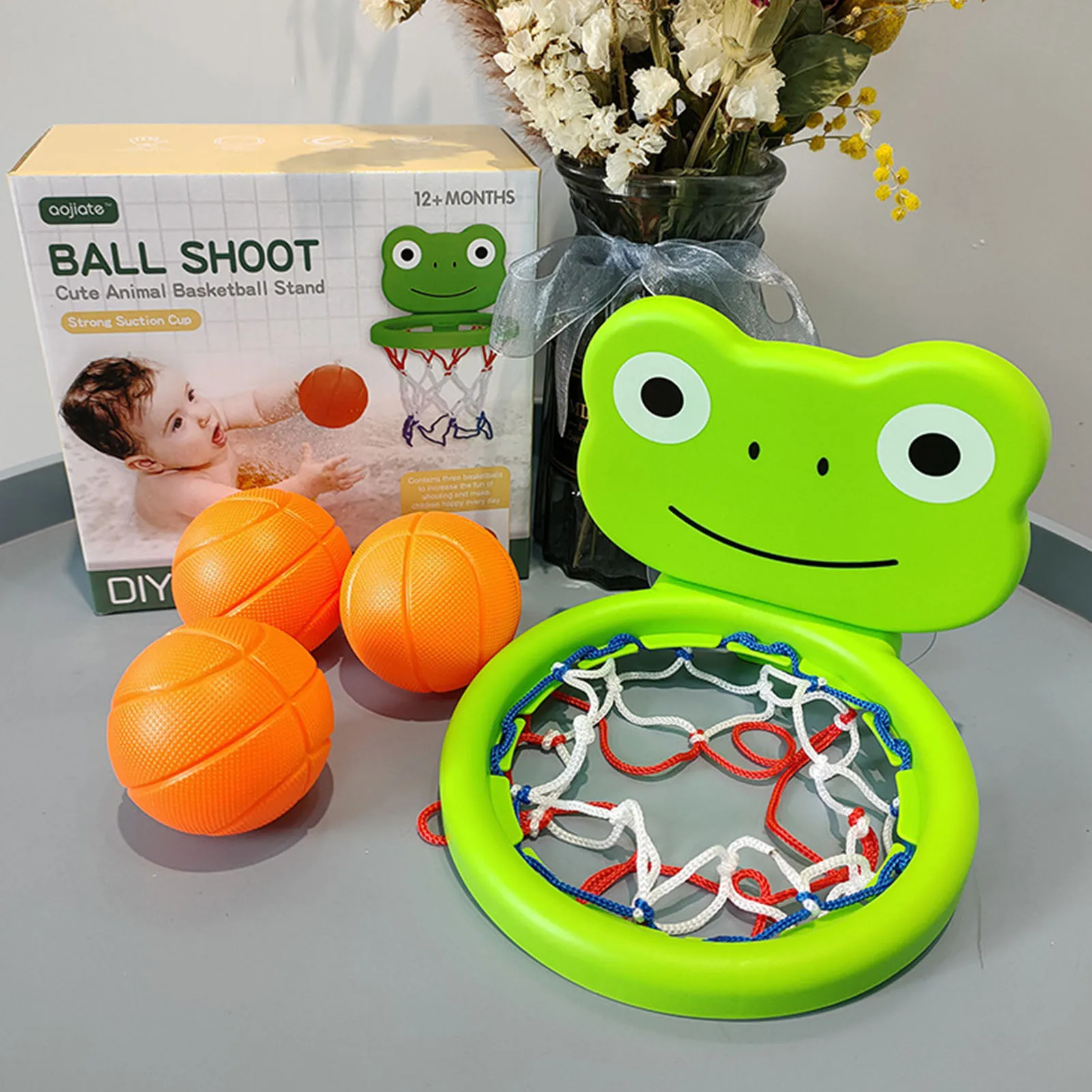 

Bathroom Mini Basketball Stand Toddler Bathtub Water Play Mini Basketball Hoop Indoor Fun Sports Toy Fidget Toys Kids Gift
