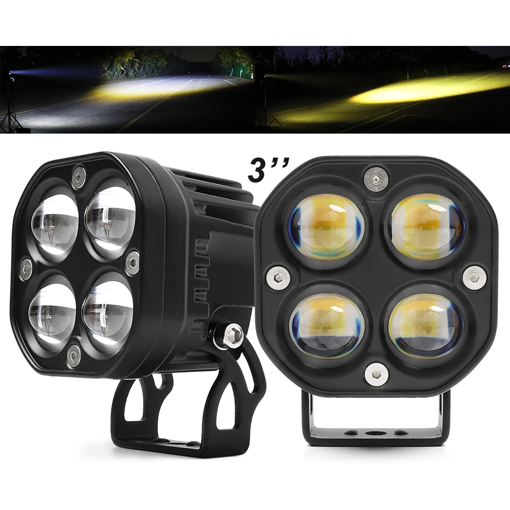 Lux@1400m Spot Flood Beam 3'' 50W Off Road Mini Square led Driving light