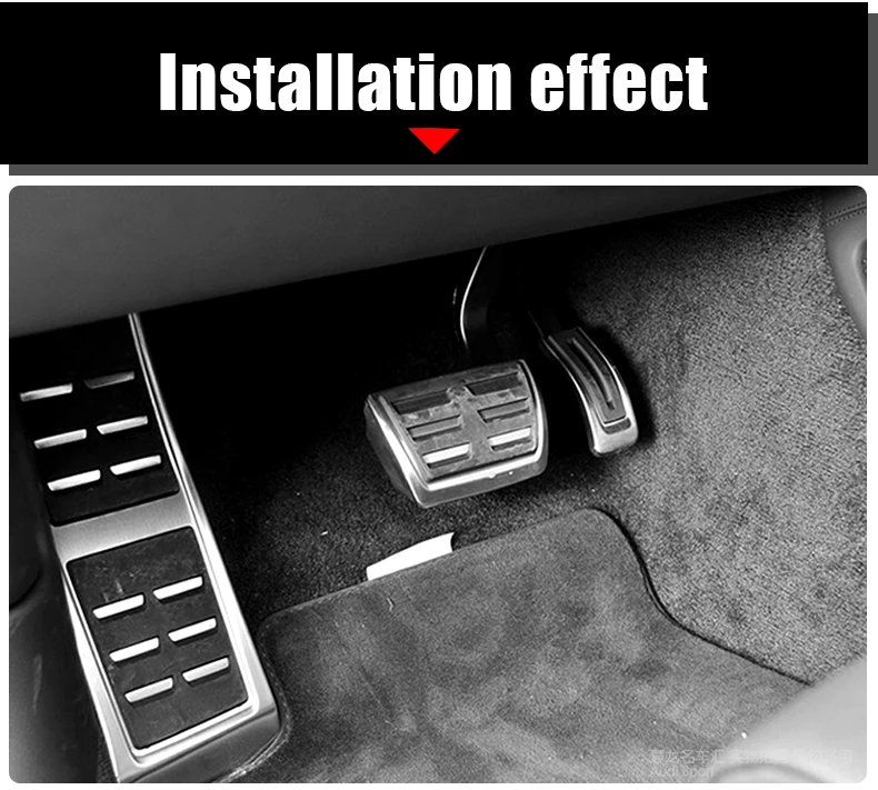 Für Audi A4 B8 S4 RS4 A6 C7 Avant A7 A8 H4 A5 S5 RS5 8T Q3 Q5 SQ5 8R Auto Gaspedal Bremse Fußstütze Pedale Kit Abdeckung Zubehör – Detail 8