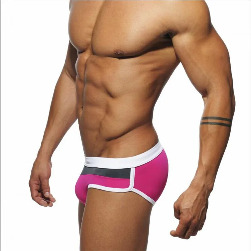 Bademode Männer Kurze Mit Push-Pad Sexy Badeanzug Wasserdicht Badehose Für Baden Schwimmen Shorts Sunga Heißer Sport Homme Schwimmen