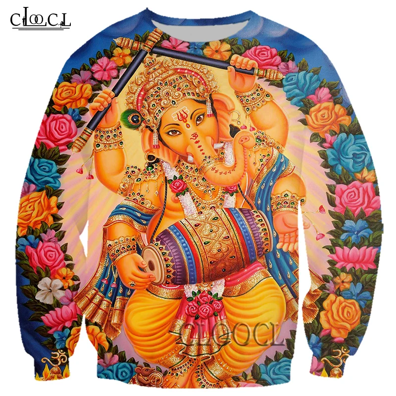 HX Newest Popular Indian Goddess Fashion 3D Print Men Women Casual Harajuku Hip Hop Street Sweatshirt Hot Selling Couple Tops