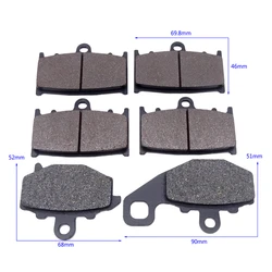 1 Set Motorcycle Front/Rear Brake Pads Brake Disc Pad Fit For KAWASAKI ZZR400 ZX400 N 1993-1999 ZX 6R 9R 600 400 ZX600F ZX9R