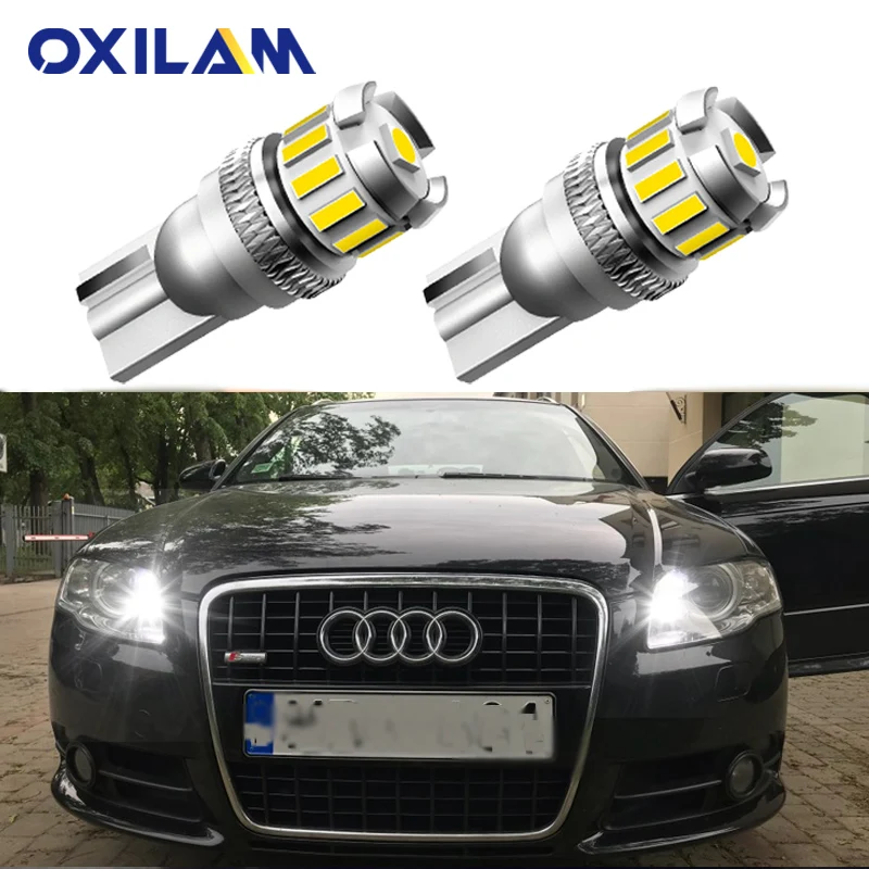 2Pcs W5W T10 LED Lamp Canbus Parking Interior Lights for Audi A3 A6 A5 8p B6 B8 B7 B5 C6 S3 S4 RS3 TT Quattro Q5 Q7 100 300