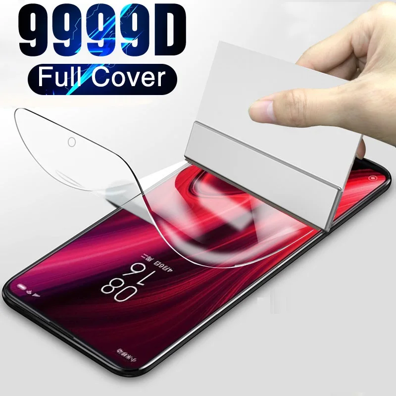 Screen Protector For Motorola Moto One 5G Fusion Plus Hyper Vision Action Power Macro Zoom P30 Hydrogel Film Full Cover Film