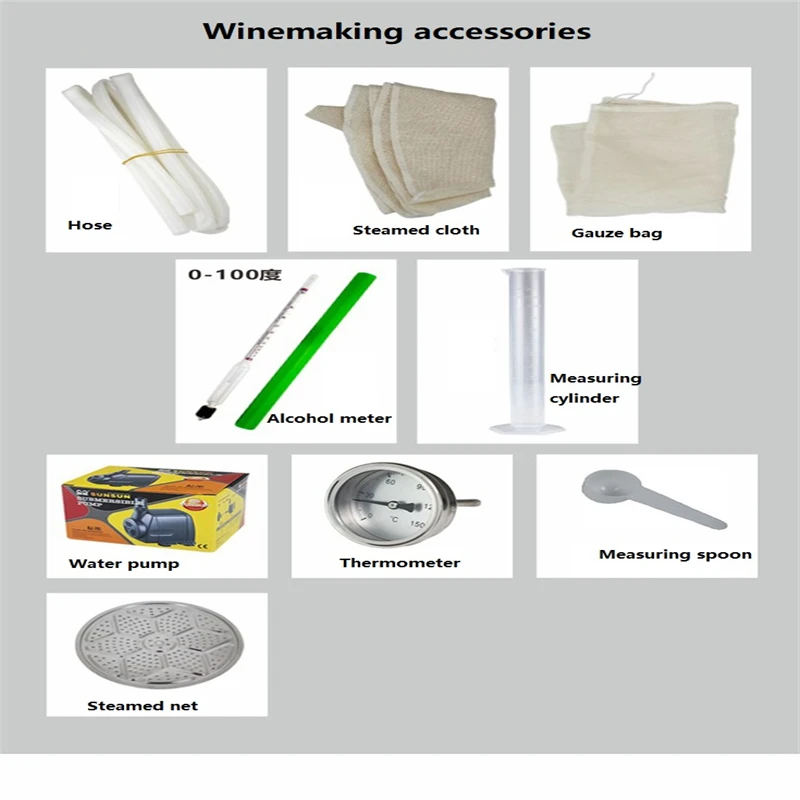 Бытовой винный аппарат для самостоятельной дистилляции ликера, нержавеющая сталь, 10 л