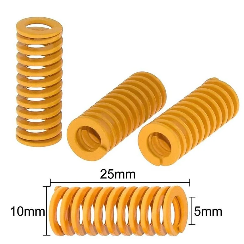 

Aokin 5PCS 3D Printer Part 10mm OD 25mm Long Spiral Stamping Light Load Compression Mould Die Spring For Ender 3 Anet A8 Hot Bed