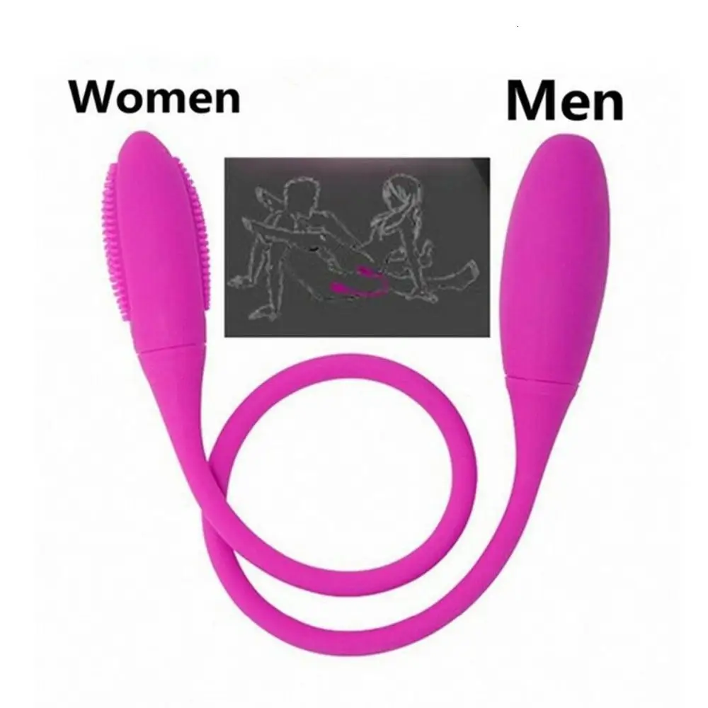 Rechargeable Dual Vibrator 7 Speeds Double Head Jump Egg Bullet Dildo Vibrator Anal Butt Plug Adult Sex Toy For Couple Men Women