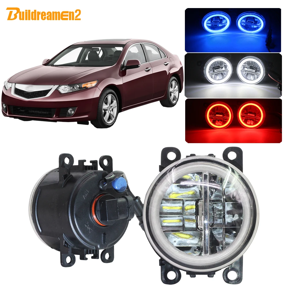 

Buildreamen2 For Acura TSX 2011 2012 2013 2014 Car 4000LM H11 LED Bulb Fog Light Angel Eye DRL Daytime Running Light 12V Styling