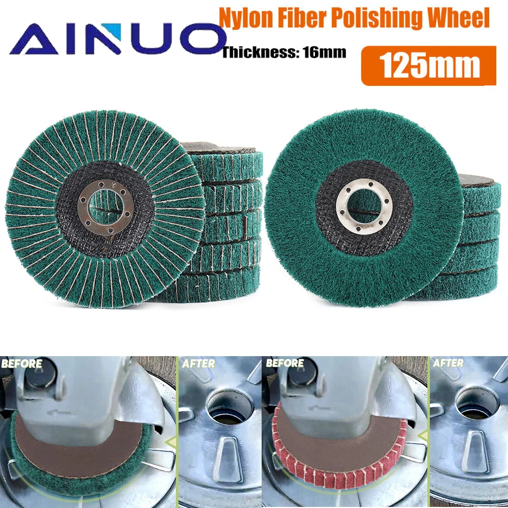 125mm Nylon Fiber Flap Polishing Wheel 5