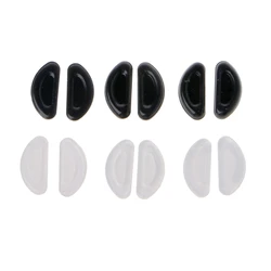 10 Pairs Adhesive Eye Glasses Nose Pads D Shape Stick on Anti-Slip Soft Silicone Adhesive Nose Pads Glasses Nose Pad Kit