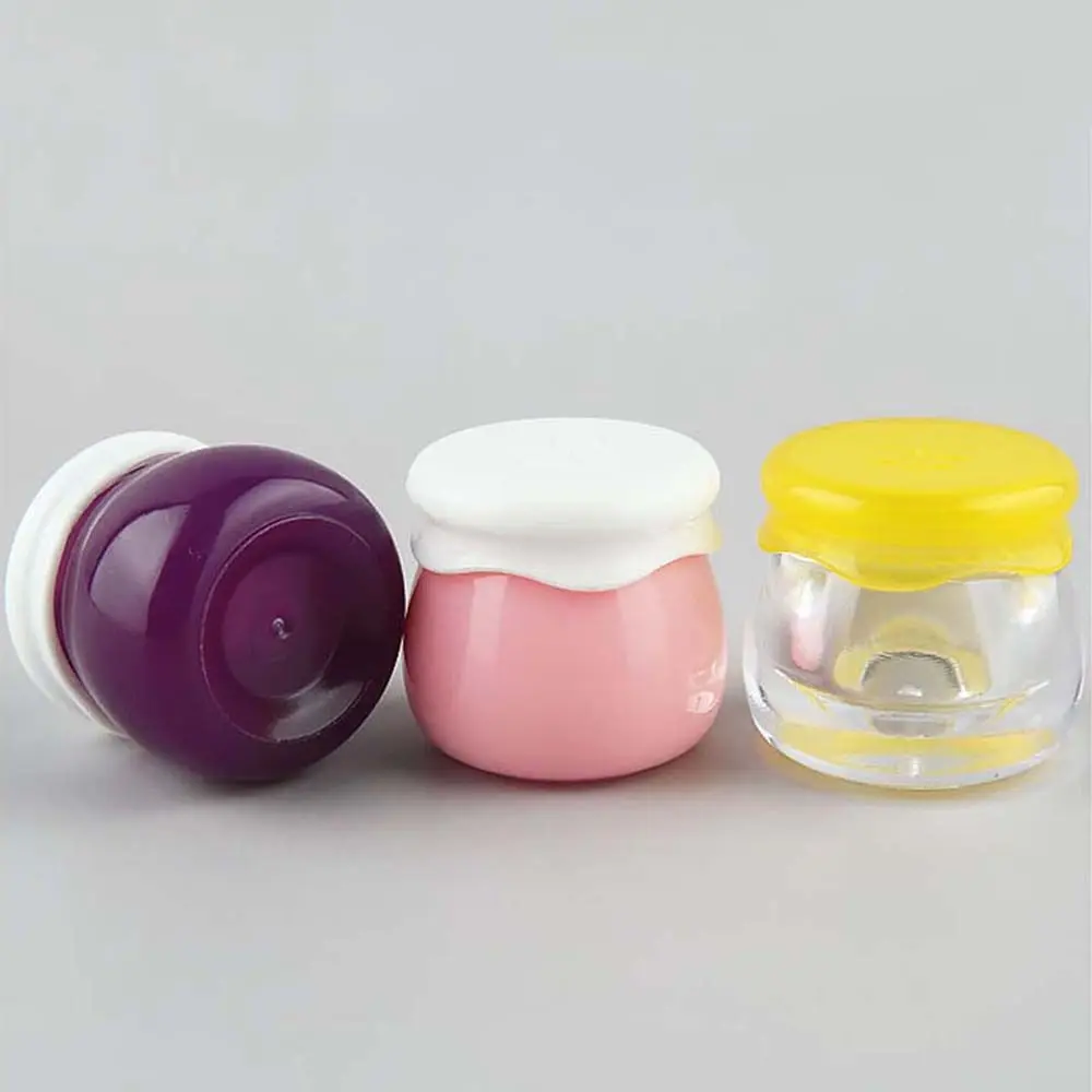 1pcs/lot 10g Acrylic Portable Refillable Bottles Face Cream Jar Lotion Cosmetics Bottle Fruit Shape High Quality