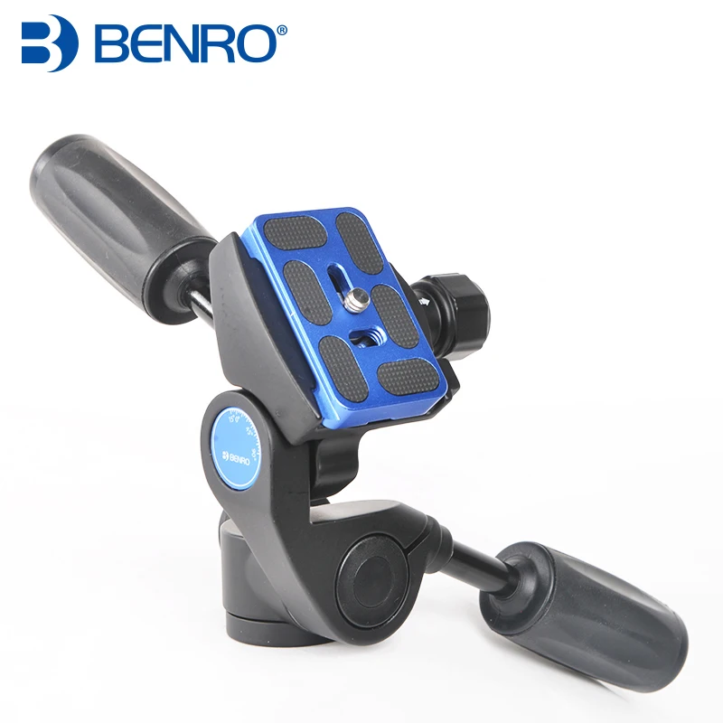 Benro HD1A HD2A HD3A Three dimensional Head Aluminium With PU60 QR Plate Heads For Tripod Max Loading 5kg 8kg 12kg