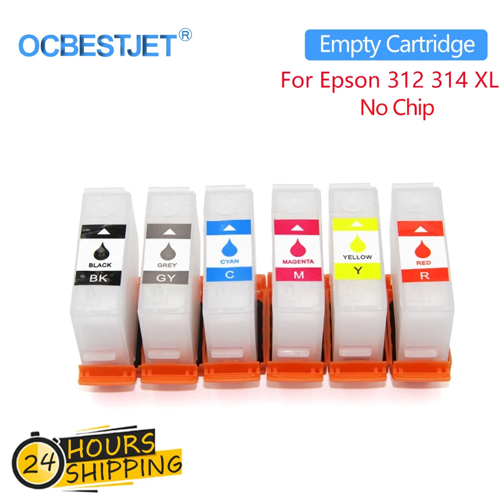 312 314 312XL 314XL 378 478 Refill Ink Cartridge Without Chip For Epson XP-15000 XP15000 XP-15010 XP-15080 No Chip Cartridge