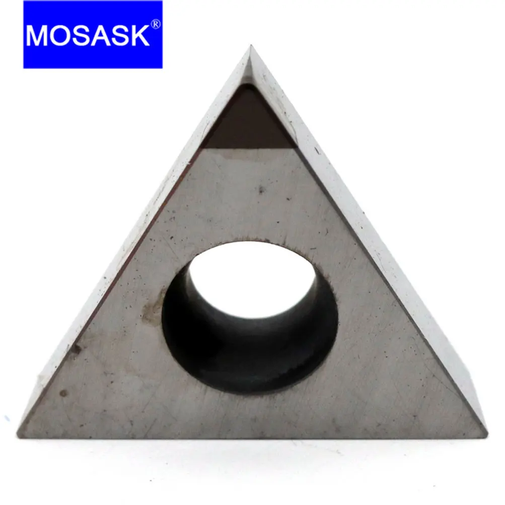 MOSASK 1pcs TPGT 08 09 11 CBN1 Cemented Cast Iron And Hardened Materials Finish Machining Tungsten Carbide Inserts