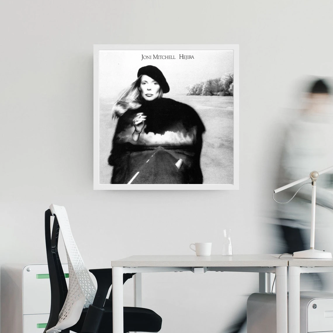 جوني ميتشل هجيرا ألبوم الموسيقى المشارك قماش طباعة ديكور المنزل طلاء جدران (بدون إطار)