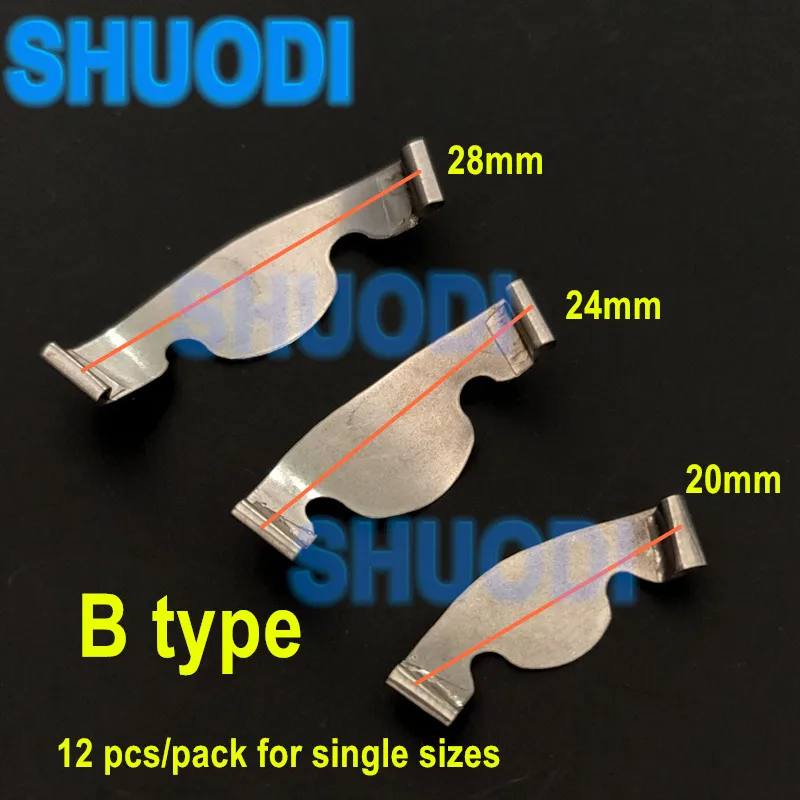 12 قطعة/الحزمة سرج الأسنان المصفوفات المعدنية المصفوفات المصفوفات المصفوفات المصفوفات المصفوفات الأسنان