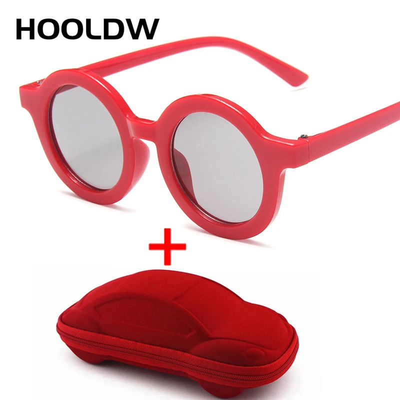 

HOOLDW Lovely Small Round Kids Sunglasses Fashion Boys Girls Outdoors Goggles Glasses Children Sun Glasses UV400 Oculos De Sol