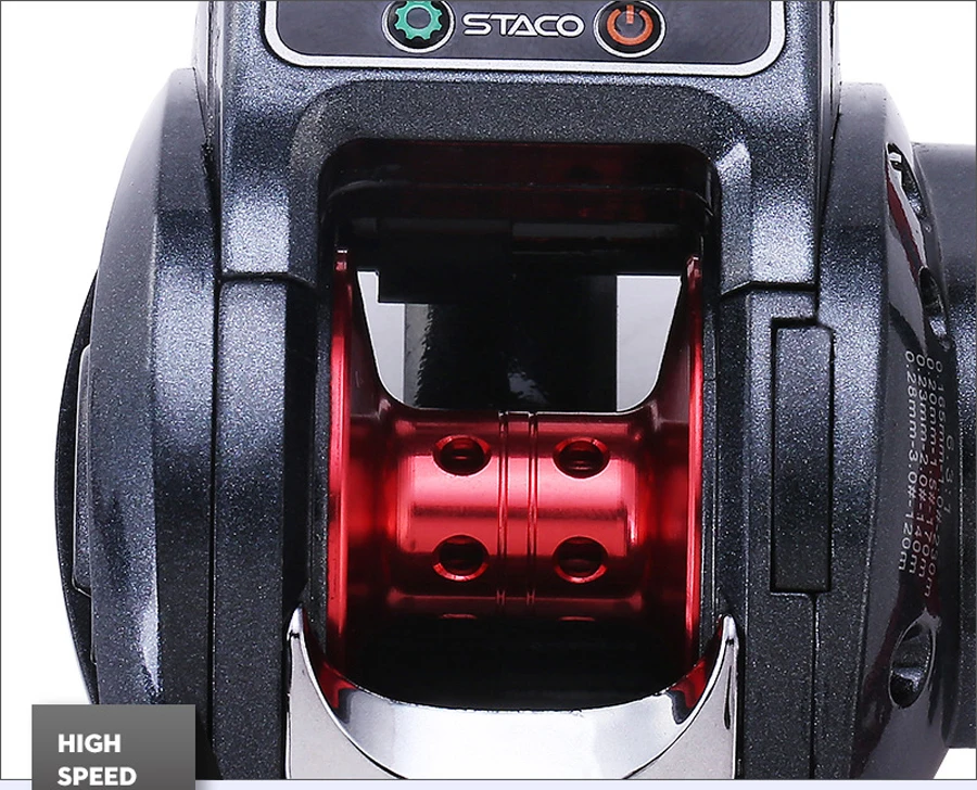 Heavy Duty 6.3:1 13+1 Ball Bearing LED Digital Display Screen Baitcasting Line Counter Casting Reel Fishing Line Counter Reel