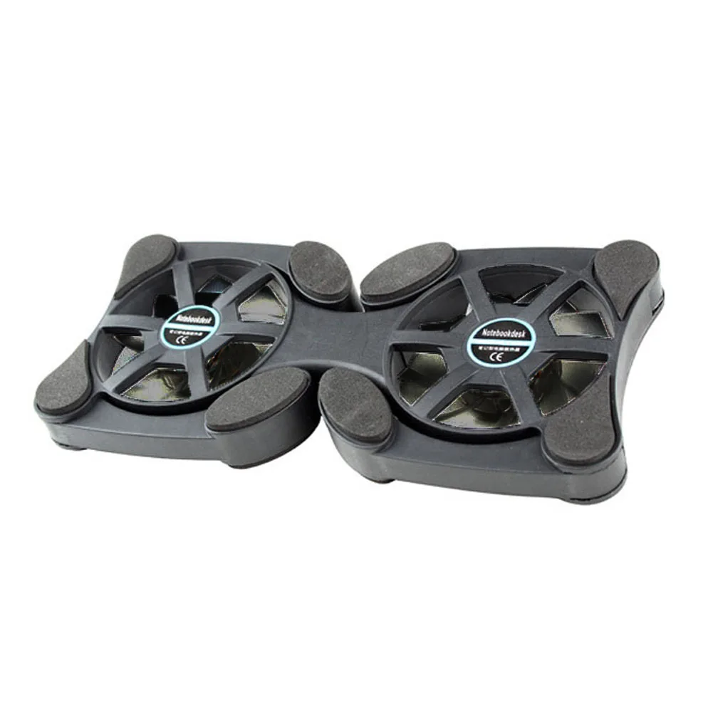 Có Thể Gấp Gọn USB Quạt Làm Mát Mini Bạch Tuộc Mát Miếng Lót Êm Chân Đế Đôi Người Hâm Mộ Dành Cho Notebook Laptop Pad