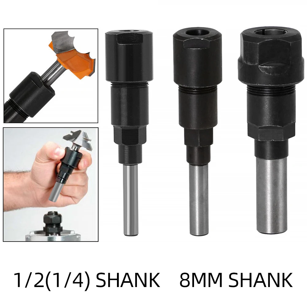 ALLSOME-vástago de herramienta de 1/4 ", 8mm, 12mm, 1/2, máquina de grabado telescópica, máquina de recorte, varilla de extensión, varilla de elongación, vástago de herramienta
