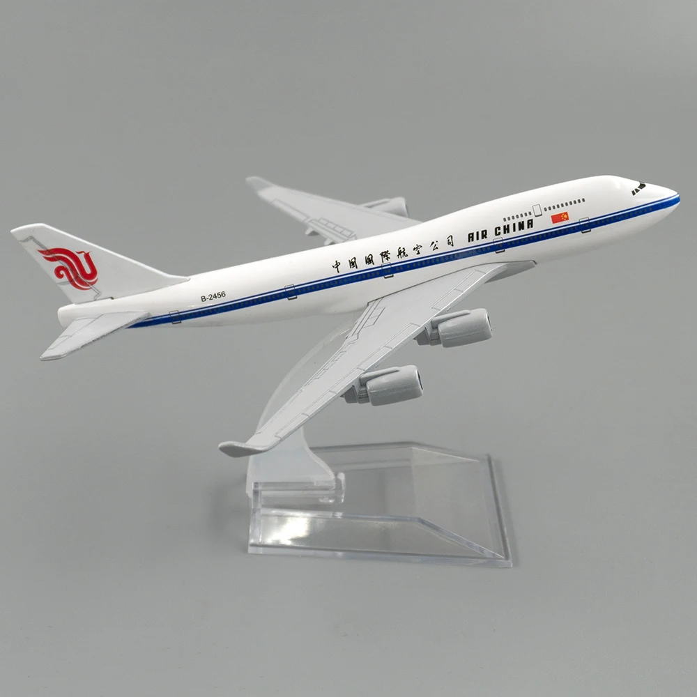 1/400 Alloy Boeing 747 Air China Model 16cm B747 Airplane Miniature Aircraft Model Gift for Collection Decoration