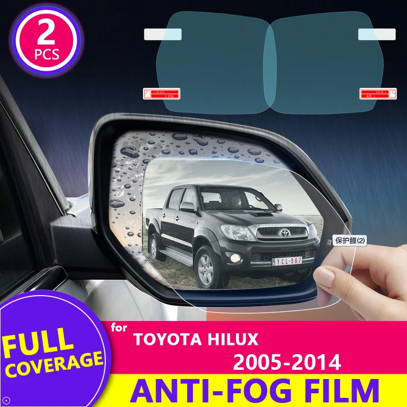 Full Cover Anti Fog Rainproof Film for Toyota Hilux 2005~2014 AN10 AN20 AN30 SR5 VIGO Revo Rearview Mirror Protective Film 2013