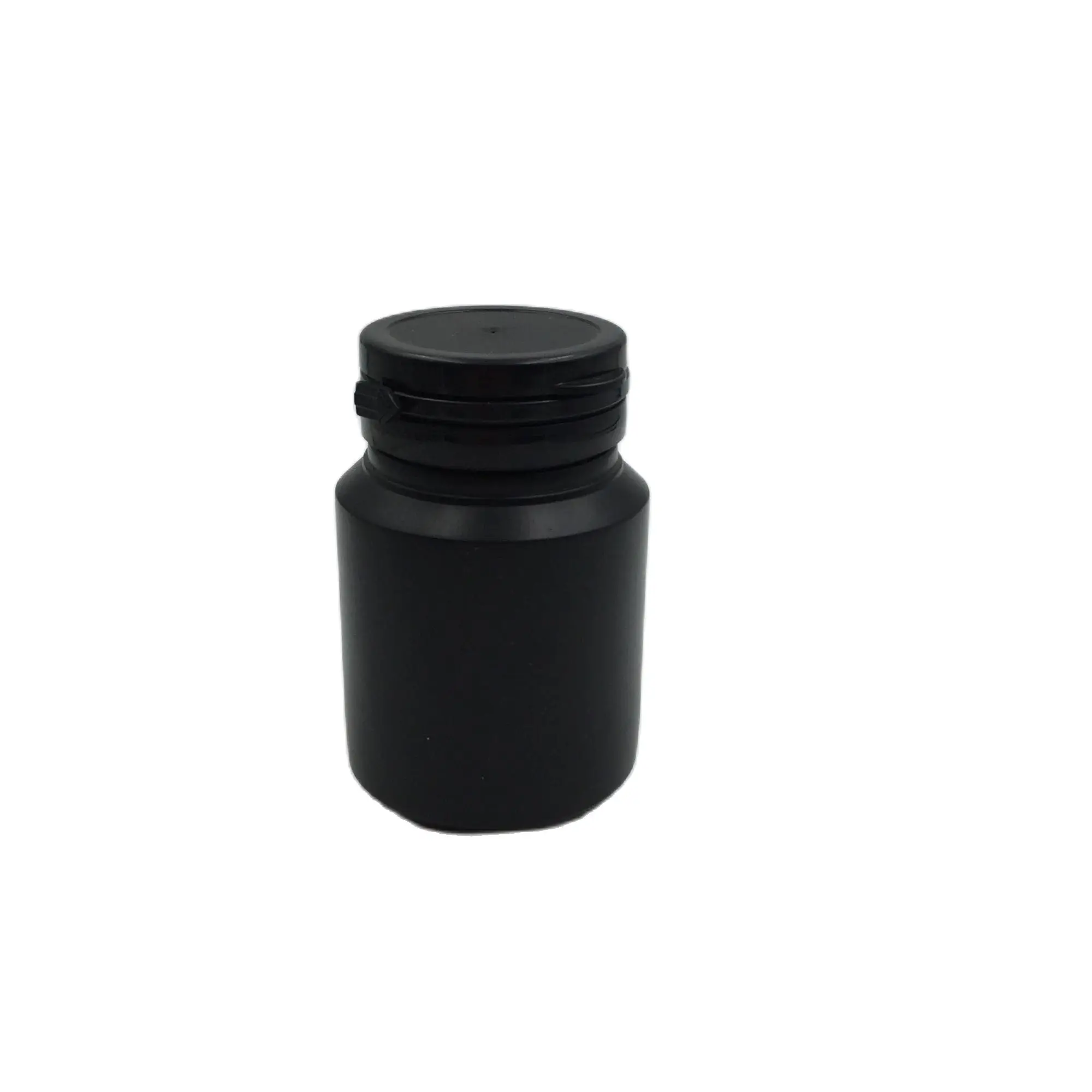 

30 sets 100ml Black HDPE Capsules Bottles Capsules Container with Pull-Ring Caps