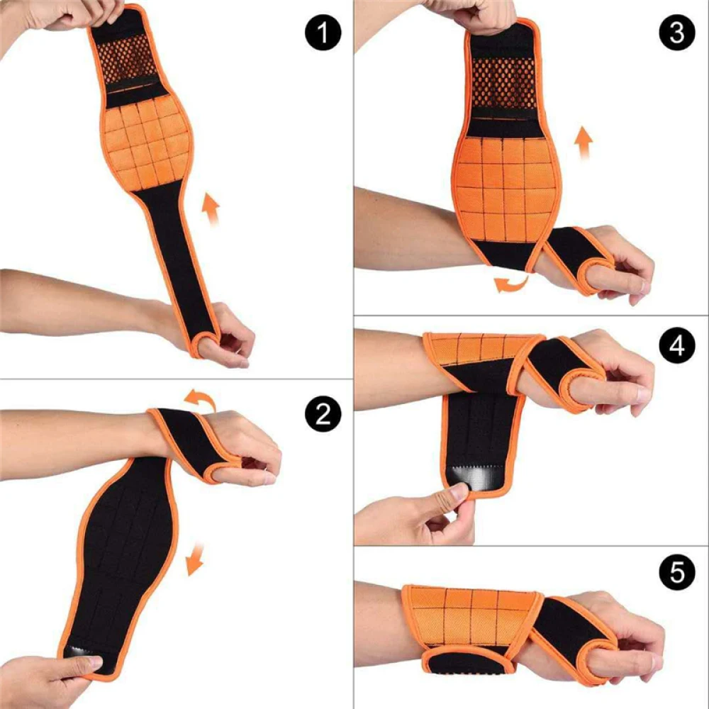 16 Magnetic WristBand Tools Bag Portable Strong Magnets Electrician Tool Storage Belt Screws Drill Holder Organize Repair Tools