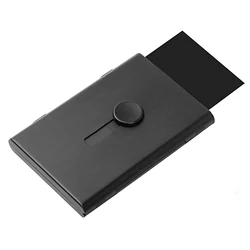 Business Card Holder Thumb-Drive Business Card Case Silde Out Business Card Holder Credit Card Case for Men Women