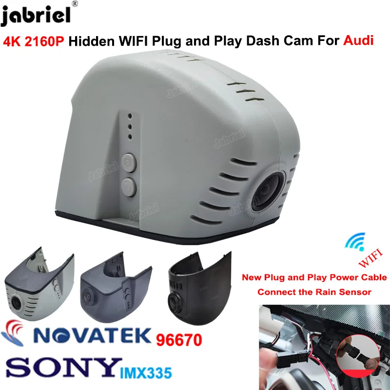 4K 2160P New Wifi Car Dvr Dashcam Camera for audi a1 a3 a4 a5 a6 a7 a8 q3 q5 q7 rs3 rs4 rs5 rs7 tt b5 b6 b7 b8 b9 8v c5 c6 c7 8p