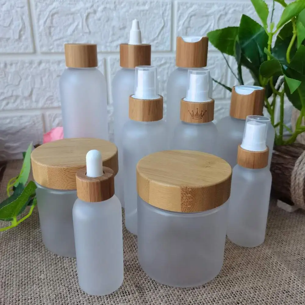 60Ml 120Ml 150Ml 250M Bamboe Hout Lotion Pomp Cap Pet Plastic Fles Voor Shampoo Body Plastic fles Haarverzorging