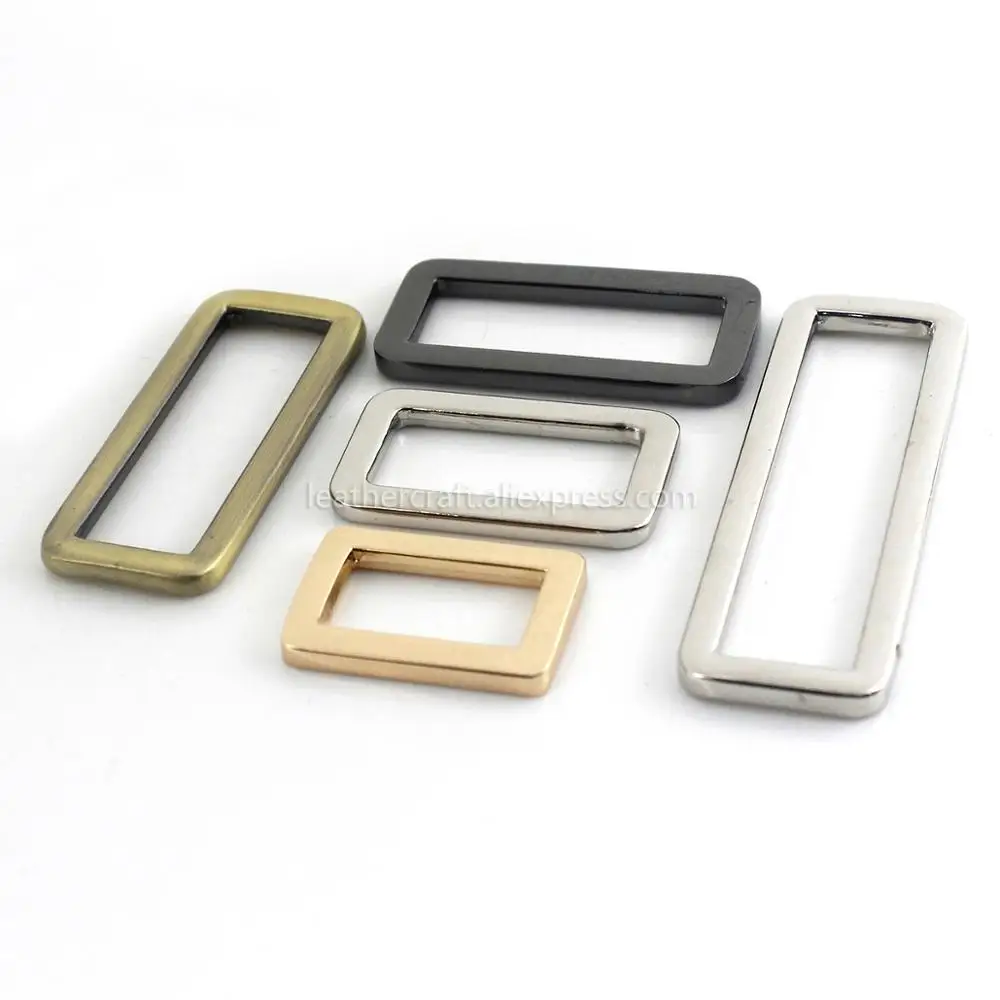 1pcs Metal Retangle ring Buckle Loops for Webbing Leather Craft Bag Strap Belt Buckle Garment DIY Accessory 20/25/31/38/50mm