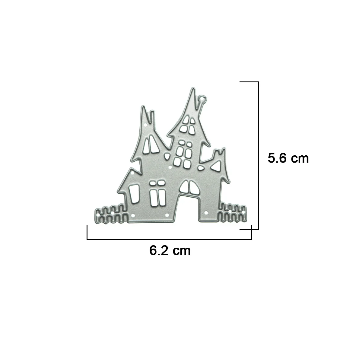 Mini Size Creepy Haunted House Pattern Metal Cutting Dies DIY Halloween Card Decorating Clipart Craft Paper Cutter Stencil