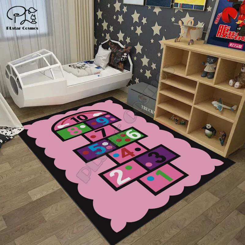 Game ferry Anti-Skid Area Floor Mat 3D Rug Non-slip Mat Dining Room Living Room Soft Child Bedroom Mat Carpet 05