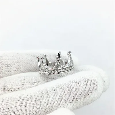 Xiaozhan star Crown Rings personality northern Korea crystal Creative students fresh for girls boys man women