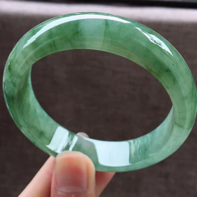 

Zheru ювелирное изделие, натуральный браслет из Бирмы jadeite 54-64 мм, светильник, зеленый браслет, элегантное ювелирное изделие принцессы, лучший подарок