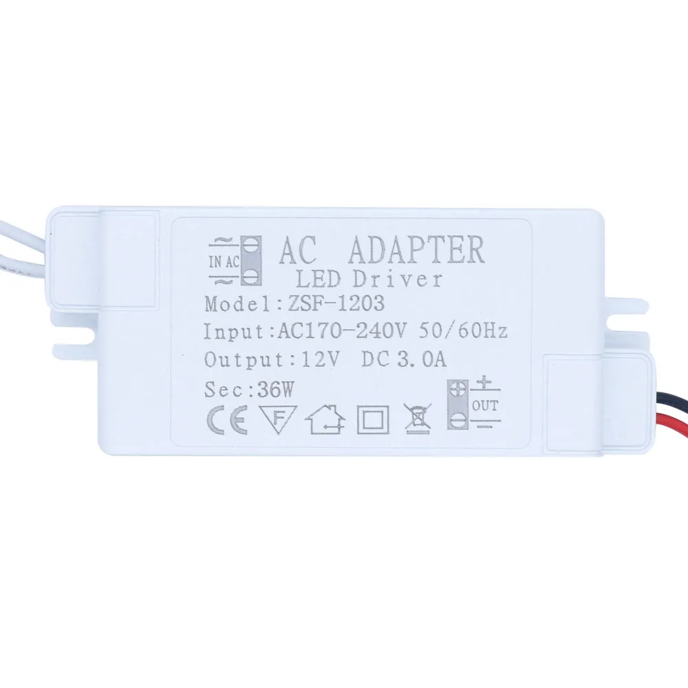 New 12V LED Driver 60W 48W 24W 12W 6W 1A 2A 3A 5A For LEDs AC220V to 12V Power Supply Constant Control Lighting Transformers