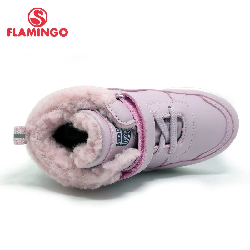 FLAMINGO Autumn Felt High Quality PINK Kids Boots Size 27-32 Anti-slip Shose for Girl Free Shipping 202B-F13-2005