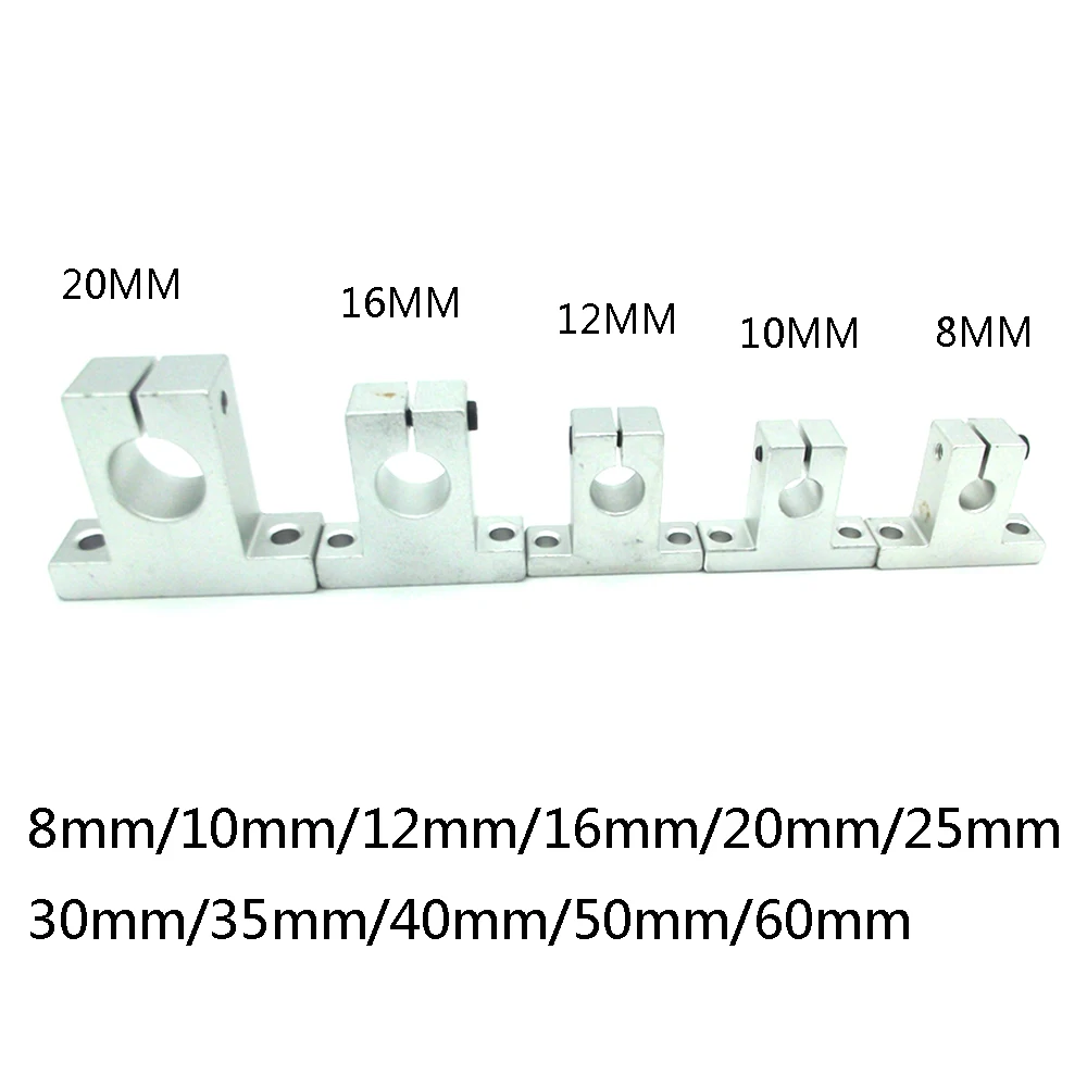 Linear Rail Shaft Support  SK8/SK10/SK12/SK13/SK16/SK20 for 8mm/10mm/12mm/13mm/16mm/20mm 3D printer Part