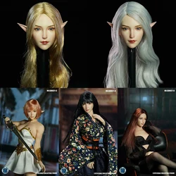 SUPER DUCK SDH021 1/6 Female Elf Ears Head Sculpt Carving Fit 12