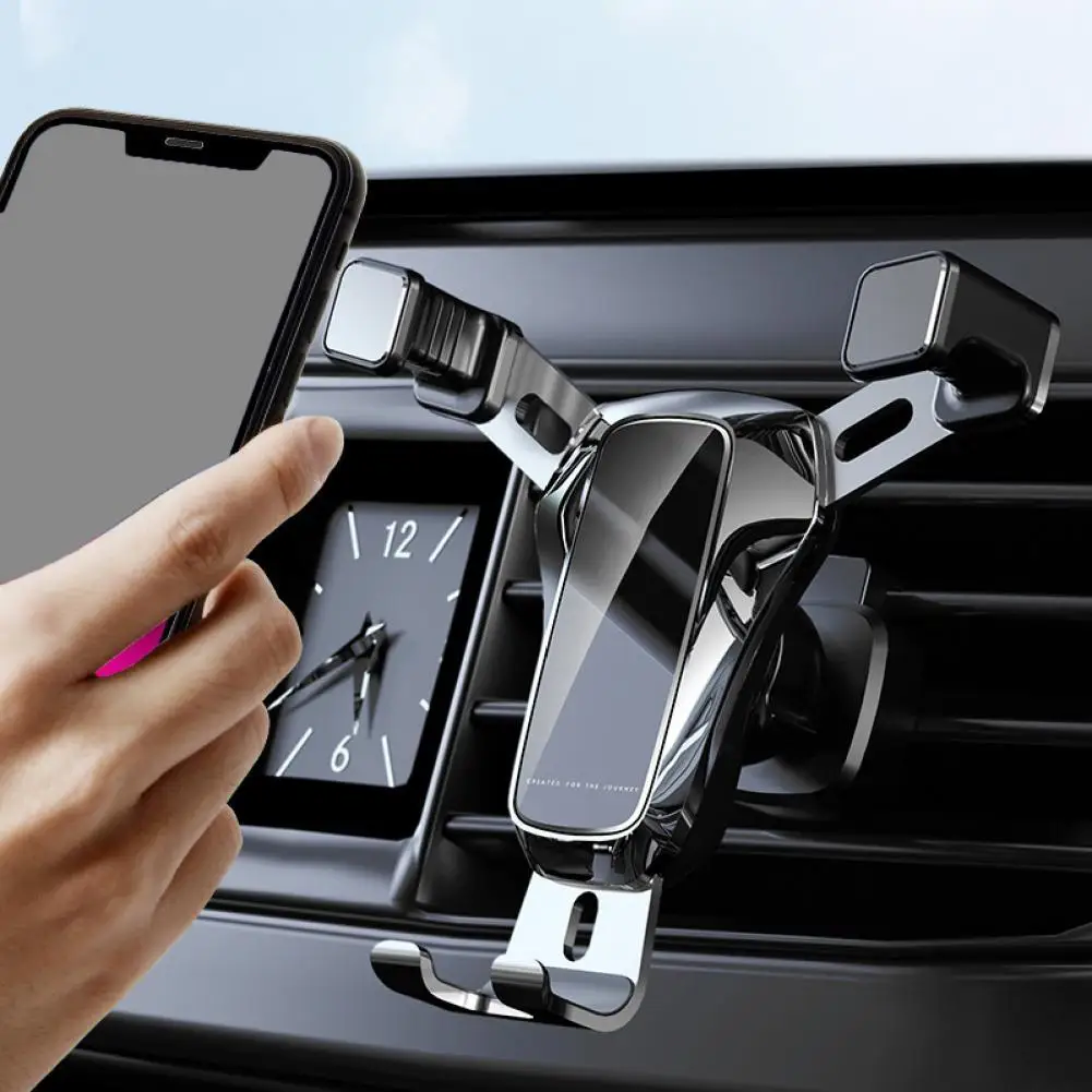 Cellphone Bracket Double Triangle Fixation Multifunctional Car Air Vent Phone Stand for Auto Phone Accessories Holder