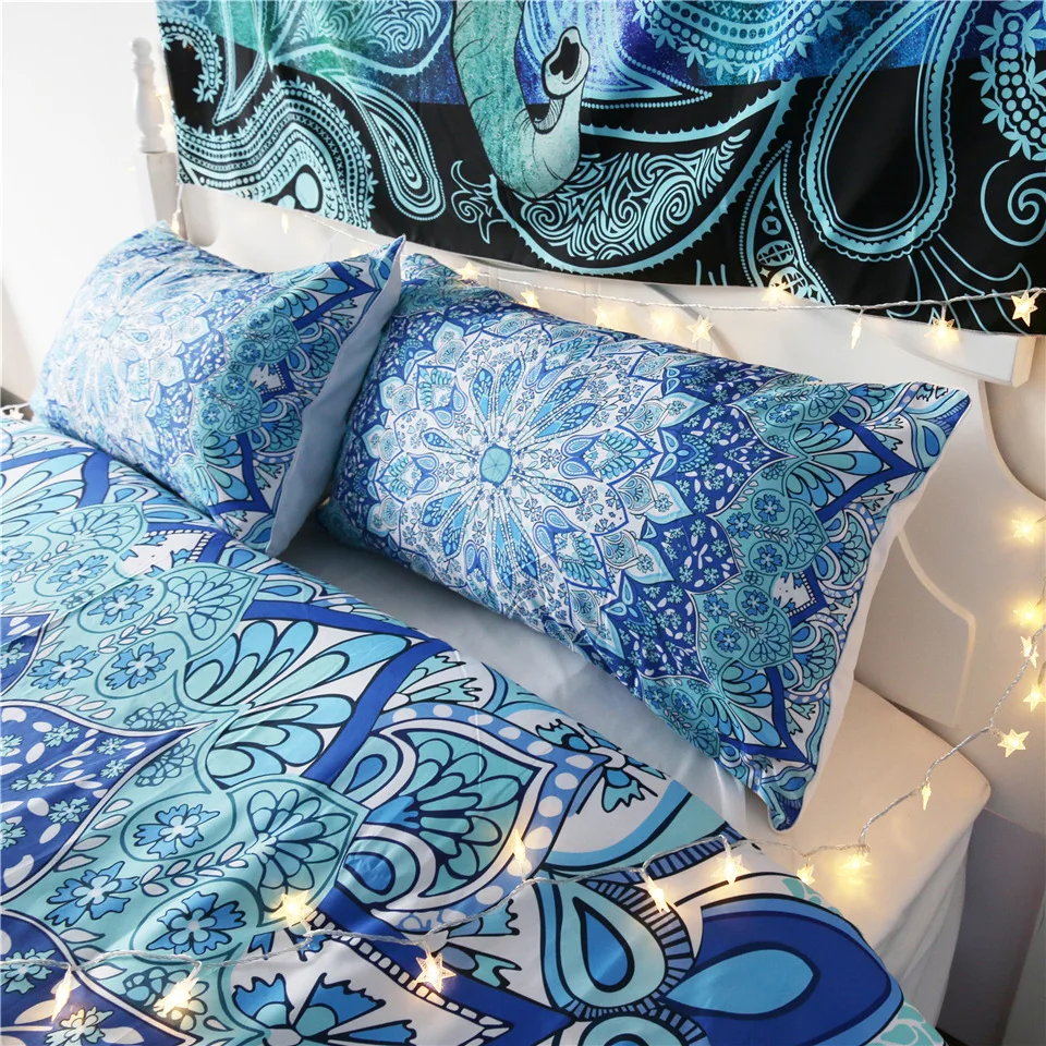 2PCS Pillow Cases Decoration Throw Pillow Cover Bedding Pillowcase 50x75cm 50x90cm Bohemia Boho Floral Home Textile